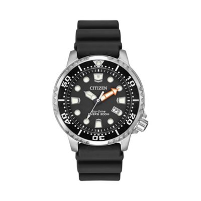 Men's black 'Promaster Diver' watch bn0150-28e